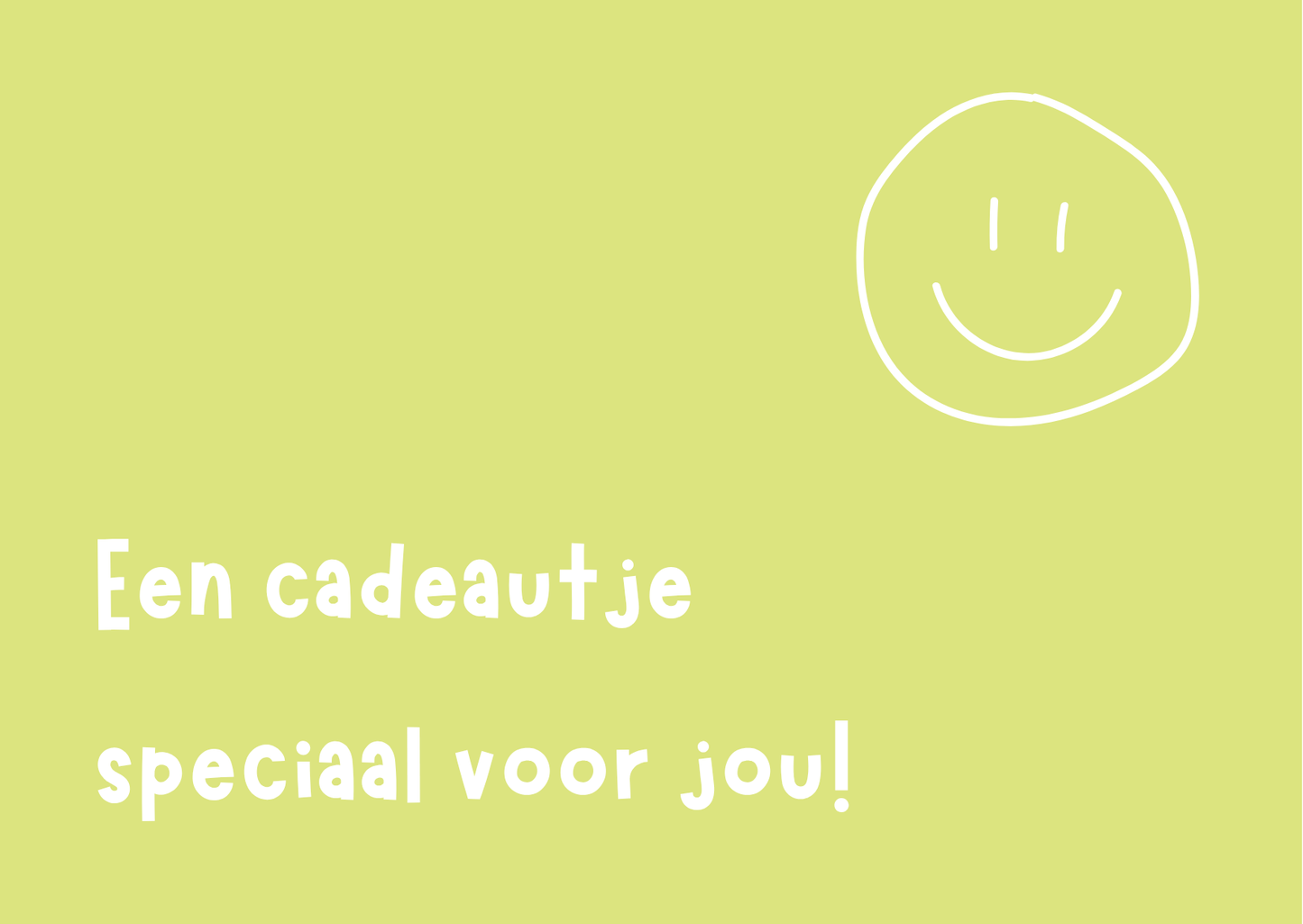 Cadeaubon - cadeautje speciaal voor jou!