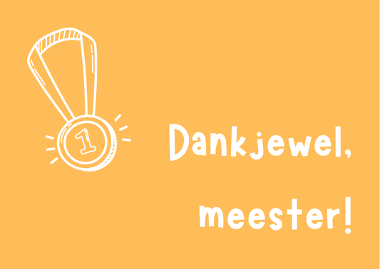 cadeaubon - Dankjewel, meester!